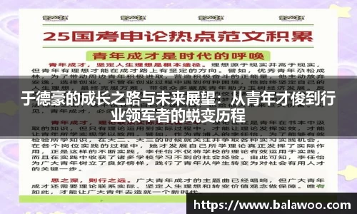 于德豪的成长之路与未来展望：从青年才俊到行业领军者的蜕变历程